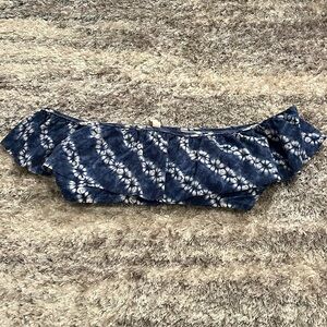 Victoria secret bikini top, blue, off shoulder